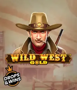  Изображение игрового автомата "Wild West Gold" от Pragmatic Play, показывающее мужчину в шляпе шерифа с ружьем. На заднем плане виднеется деревенская улица на Диком Западе. Отлично подойдёт для любителей жанра вестерн и игр на тему Дикого Запада. Этот слот обещает незабываемые приключения и возможность выигрышей.